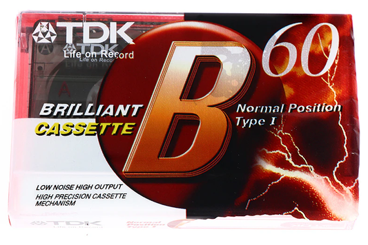 TDK B60 blank Cassette Tape